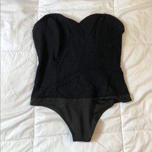 Sweetheart corset style bodysuit